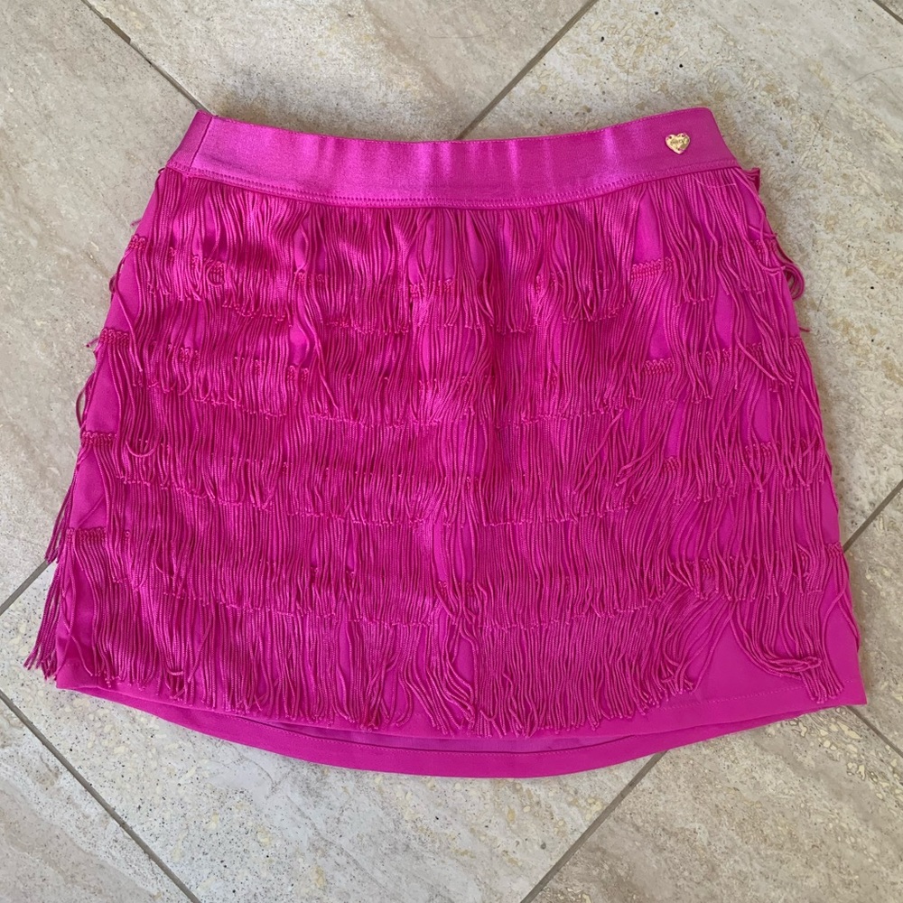 Juicy Couture Girls Fringe mini Skirt 8/10